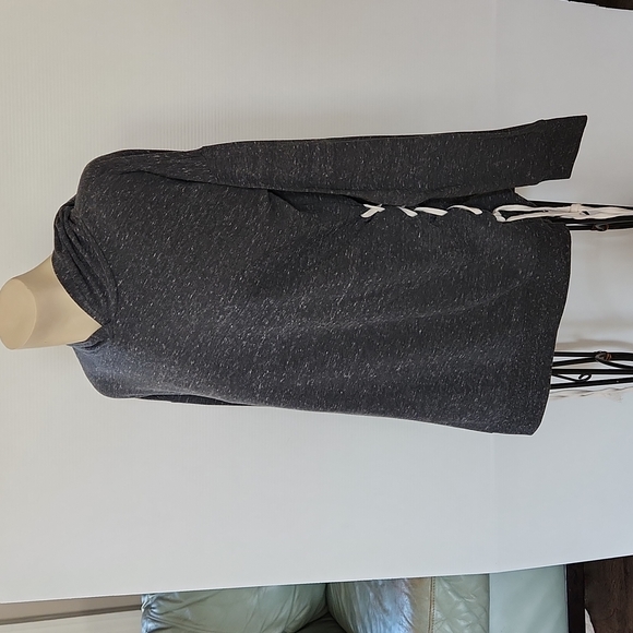 Grey long sleeve Flirtitude Active hoodie t-shirt - Picture 2 of 6